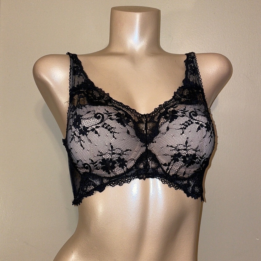Victoria’s Secret women’s bra 34C dream angels lined Demi lace 32D 36b black